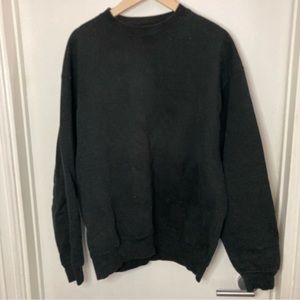 Vintage 90s Black Supercotton Fruit of the Loom Longsleeve - Movie Back Print